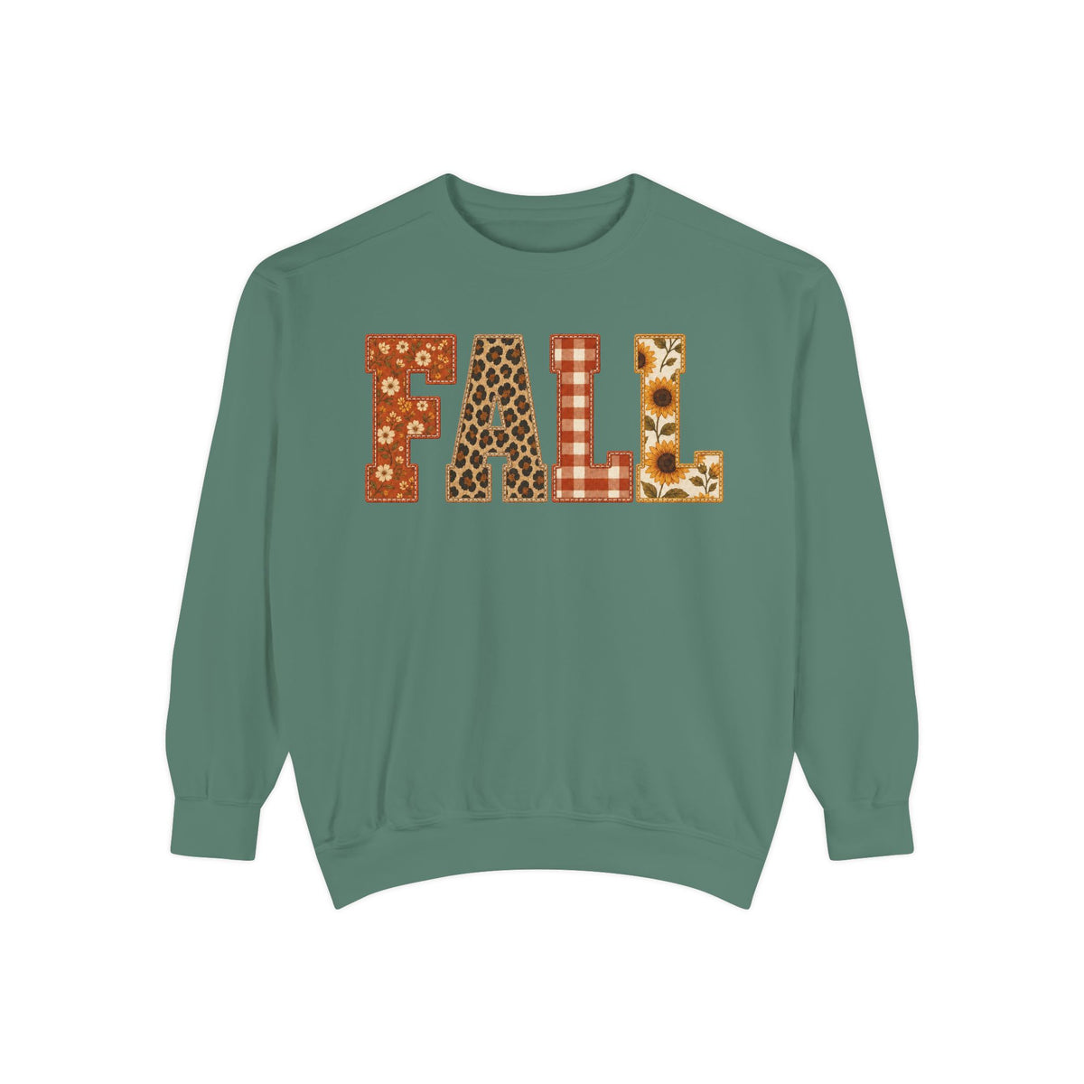 FALL Sweatshirt | autumn sunflower plaid floral