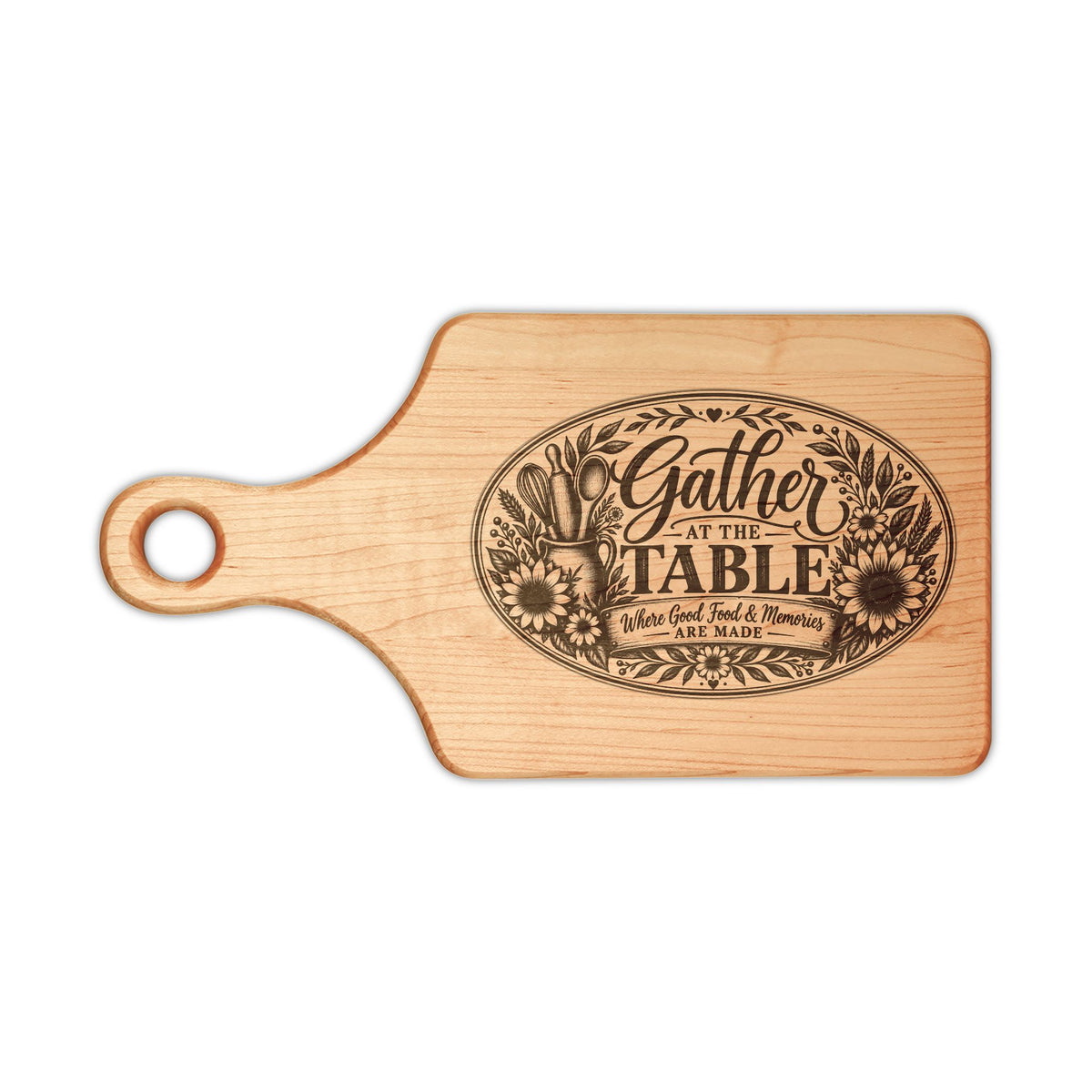 Gather at the Table Engraved Wooden Cutting Board