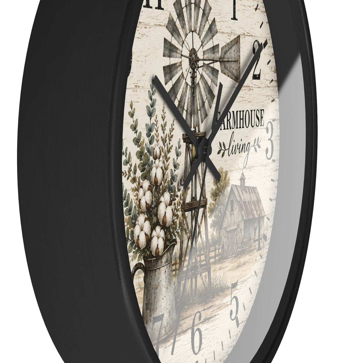 Farmhouse Living Windmill Clock | Rustic Wall Clock