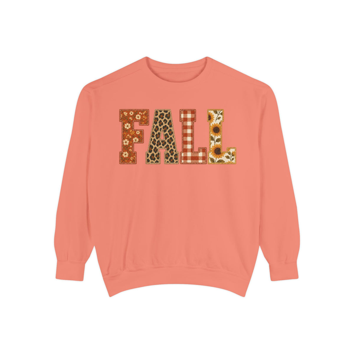 FALL Sweatshirt | autumn sunflower plaid floral