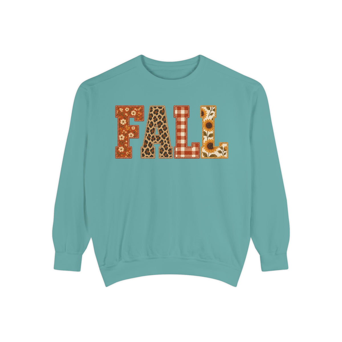 FALL Sweatshirt | autumn sunflower plaid floral