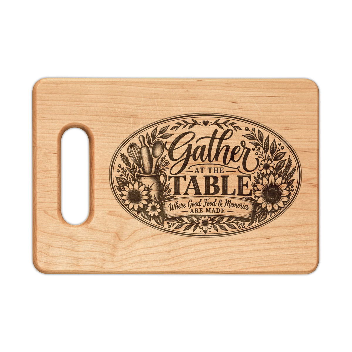 Gather at the Table Engraved Wooden Cutting Board