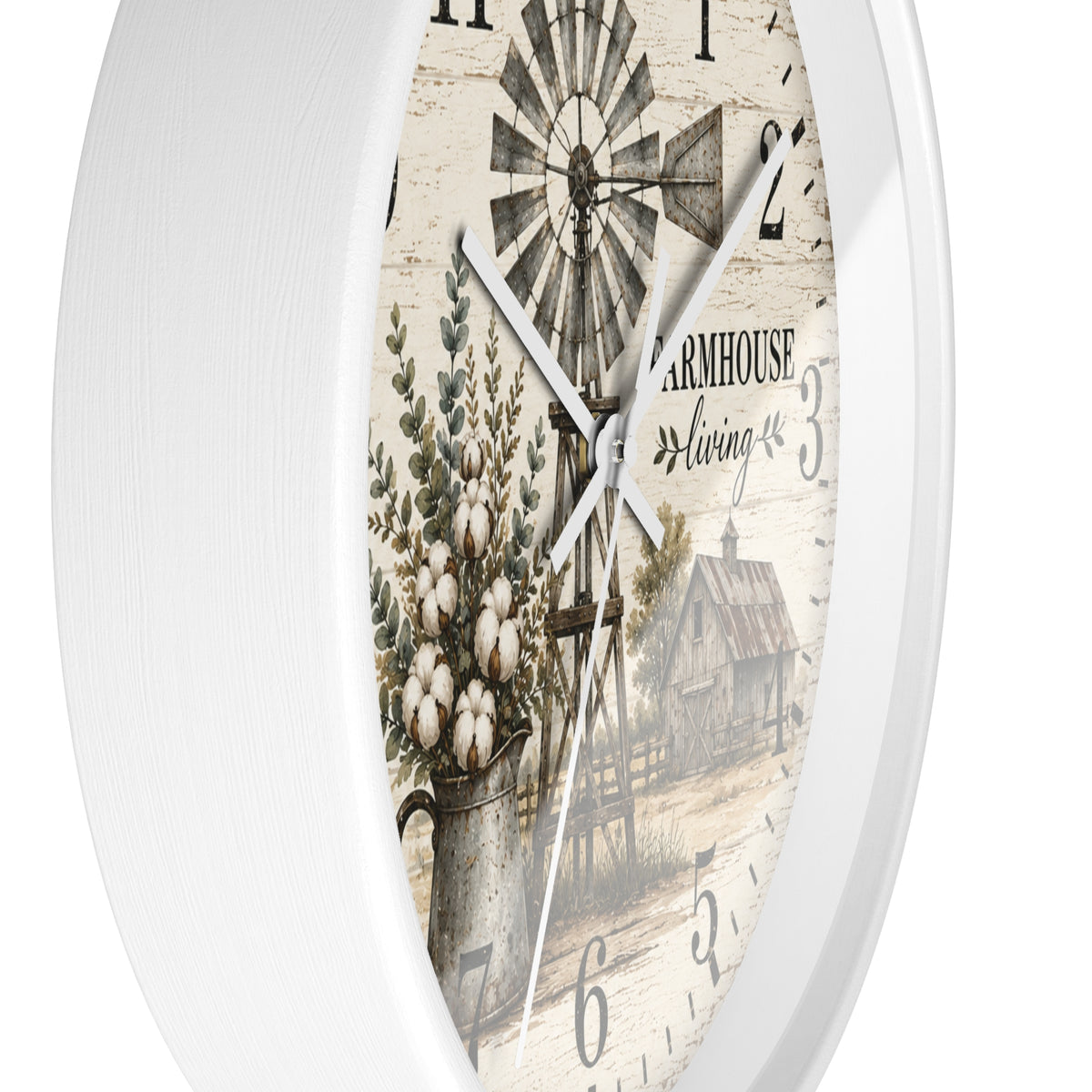 Farmhouse Living Windmill Clock | Rustic Wall Clock