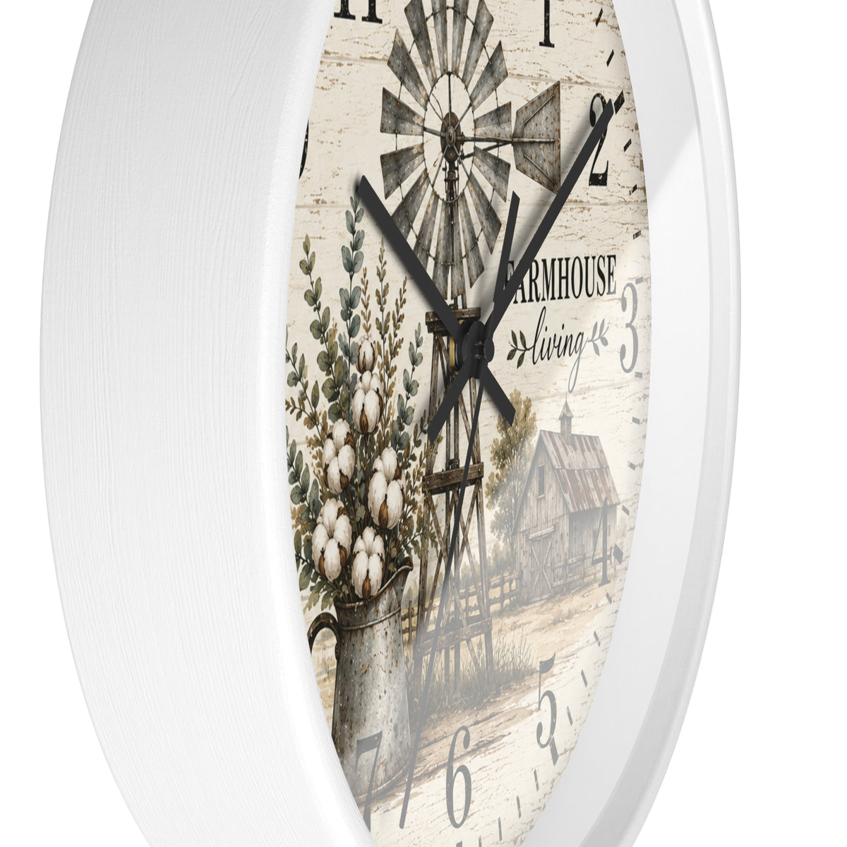 Farmhouse Living Windmill Clock | Rustic Wall Clock