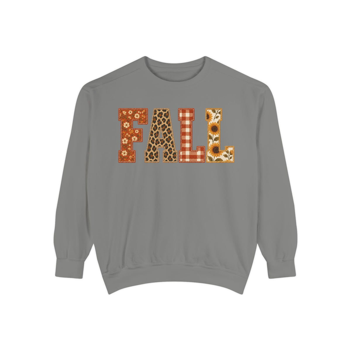 FALL Sweatshirt | autumn sunflower plaid floral